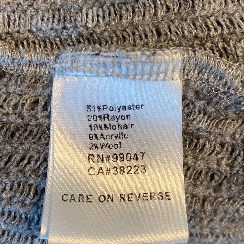 Multi Pattern, Gray On Gray Cardigan - image 5